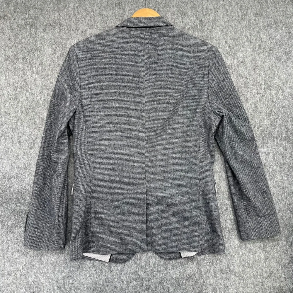 Banana Republic Blazer Mens 38R Slim Fit Gray Textured Blazer Sport Coat New